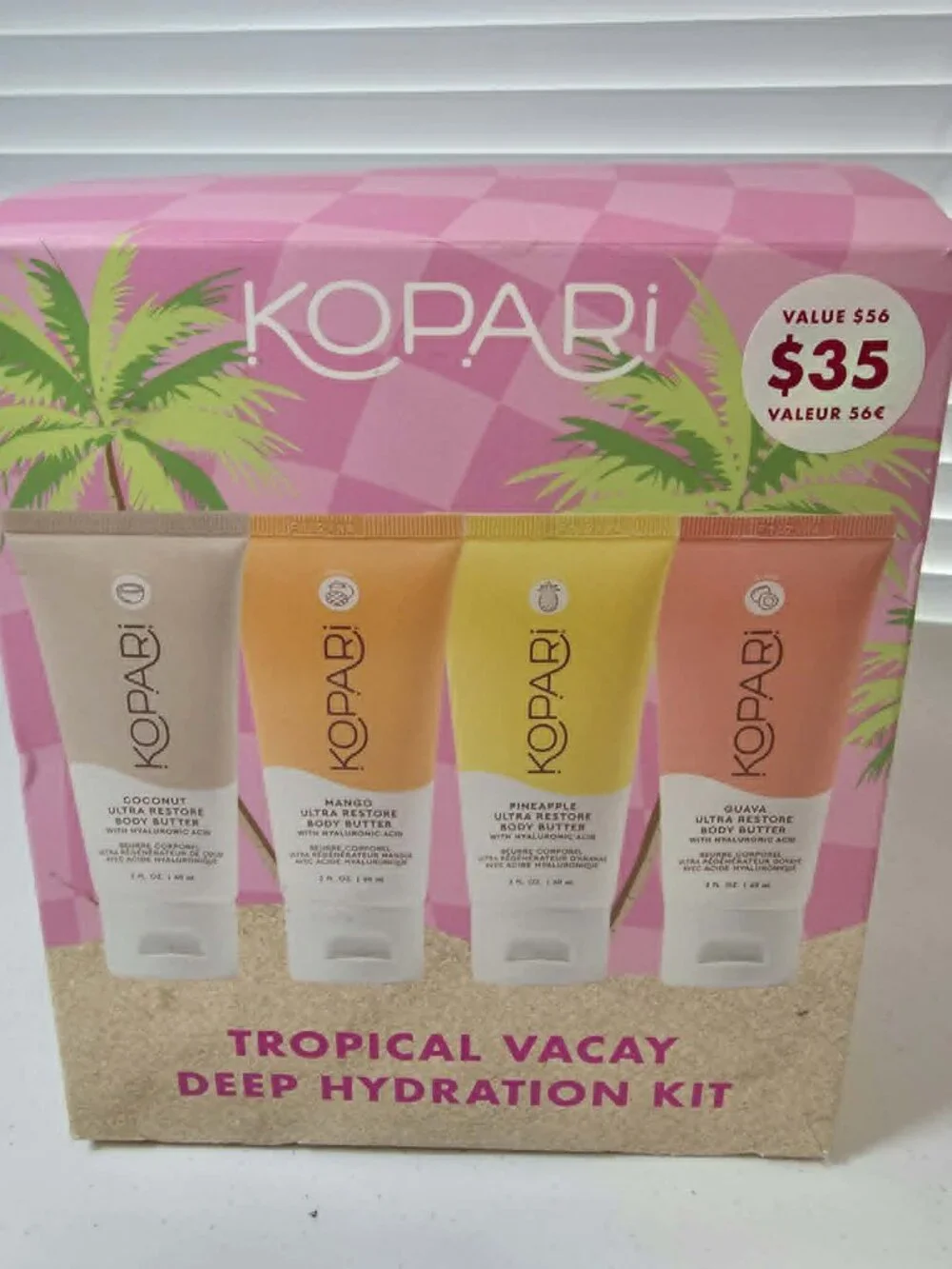 KOPARI ULTRA RESTORE BODY BUTTER LOTION 4 - 2 oz. GUAVA MANGO PINEAPPLE COCONUT
